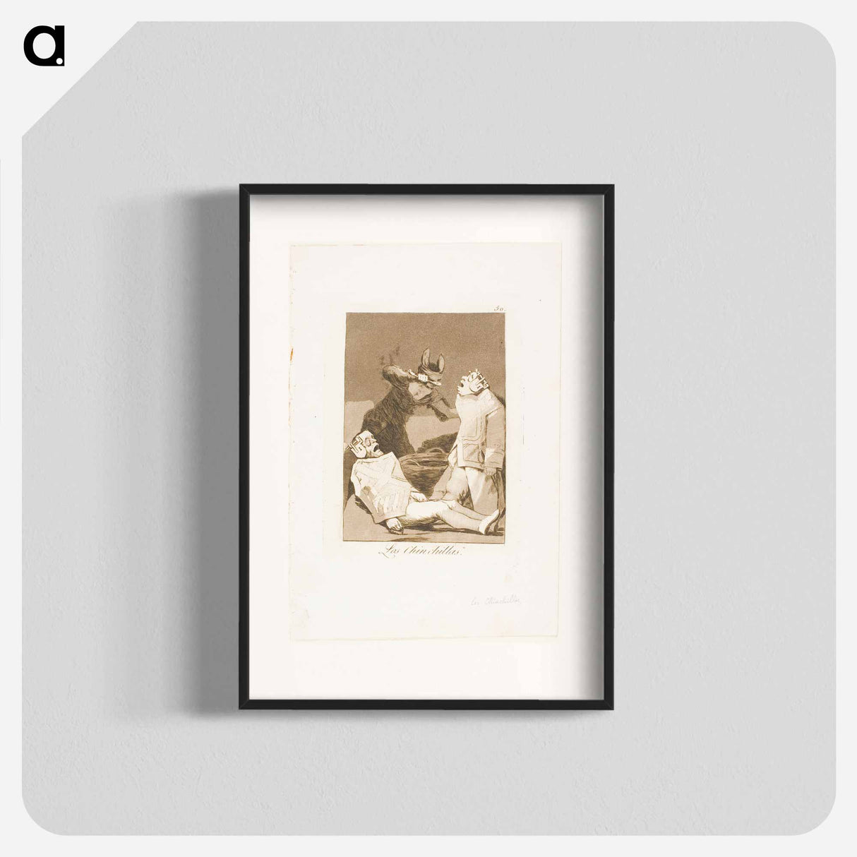 The Chinchillas - Francisco de Goya Poster.