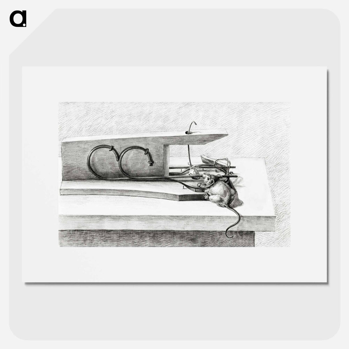 Mouse in a mousetrap - ジャン ベルナール Poster.