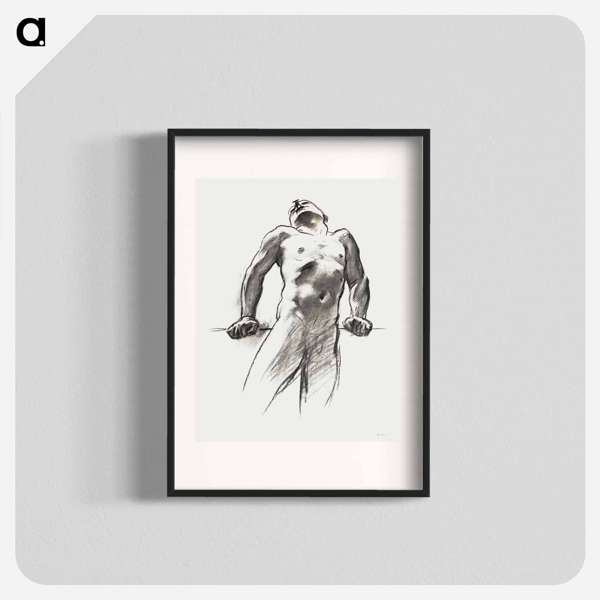 Man Standing, Head Thrown Back - John Singer Sargent Poster.