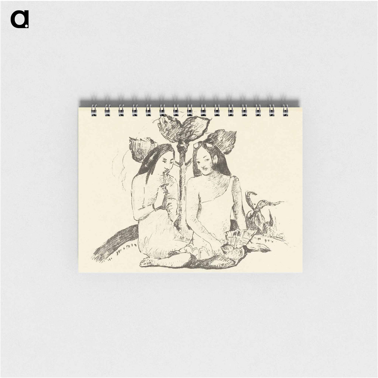 Two Sitting Maori Women - ポール ゴーギャン Memo.