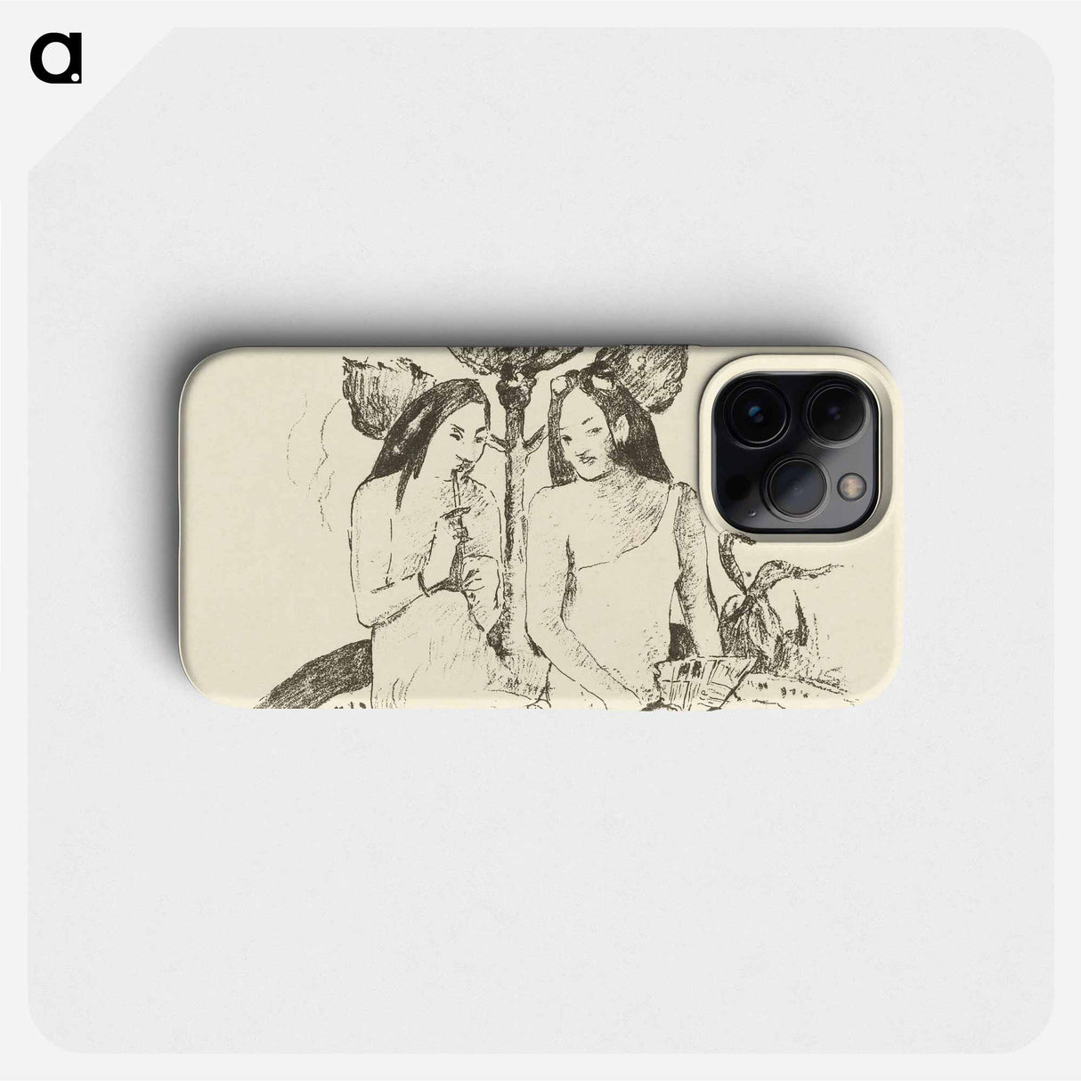 Two Sitting Maori Women - Paul Gauguin Phone Case.