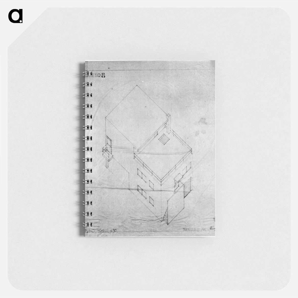 アートメモ帳-Axonometric drawing of the house in Meudon - テオ ファン ドゥースブルフ Memo.