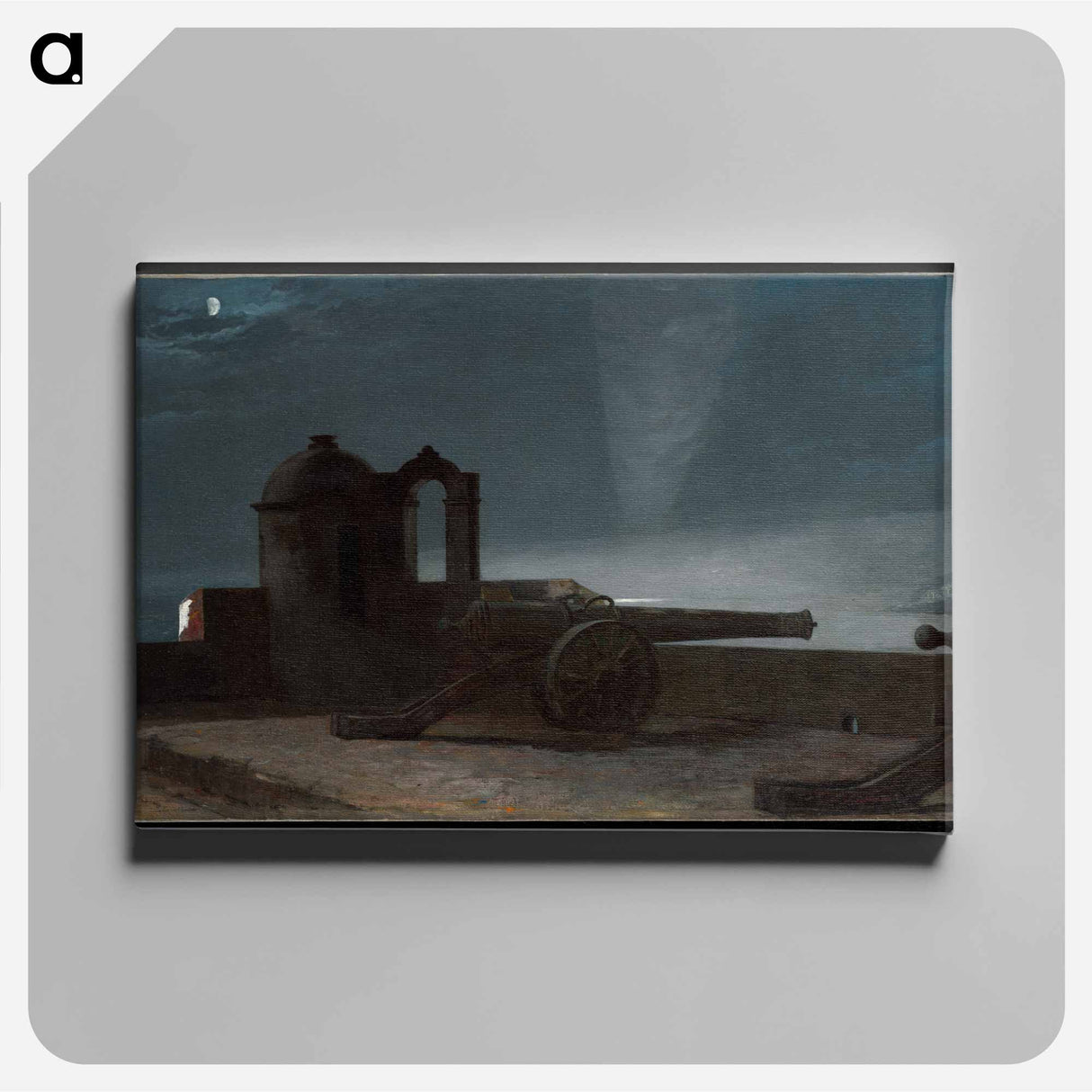 Searchlight on Harbor Entrance, Santiago de Cuba - Winslow Homer Canvas.