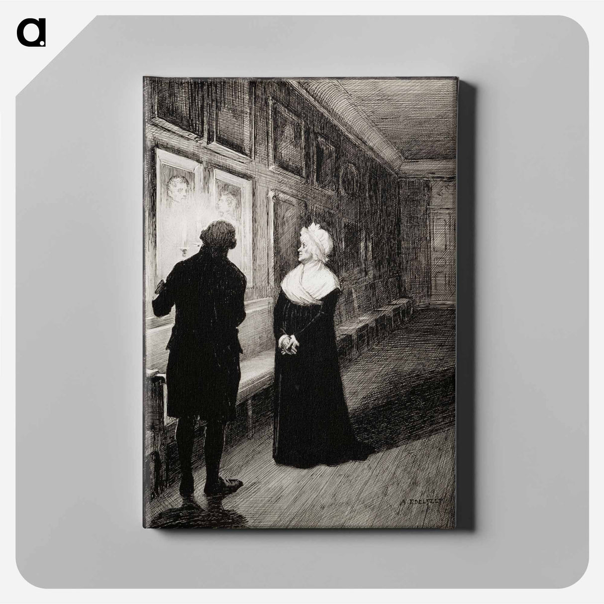 vänrikki stoolin tarinoiden kuvitusta - アルバート エーデルフェルト Canvas.