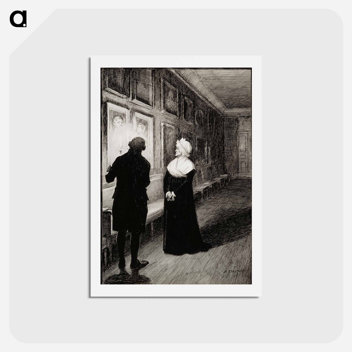 vänrikki stoolin tarinoiden kuvitusta - アルバート エーデルフェルト Postcard.