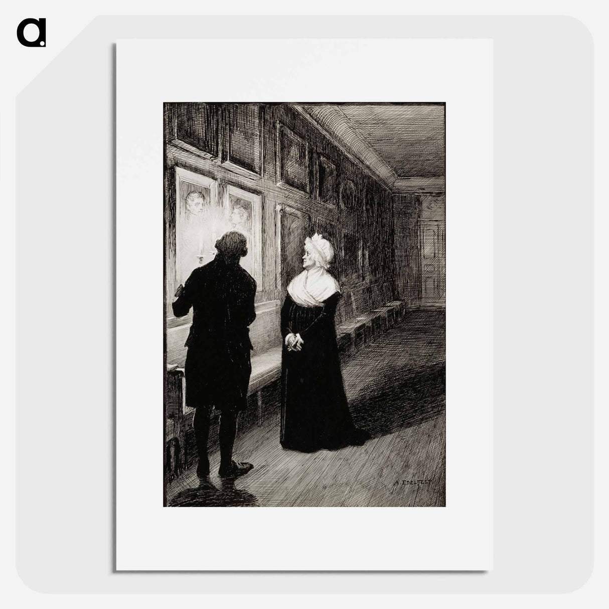 vänrikki stoolin tarinoiden kuvitusta - アルバート エーデルフェルト Poster.