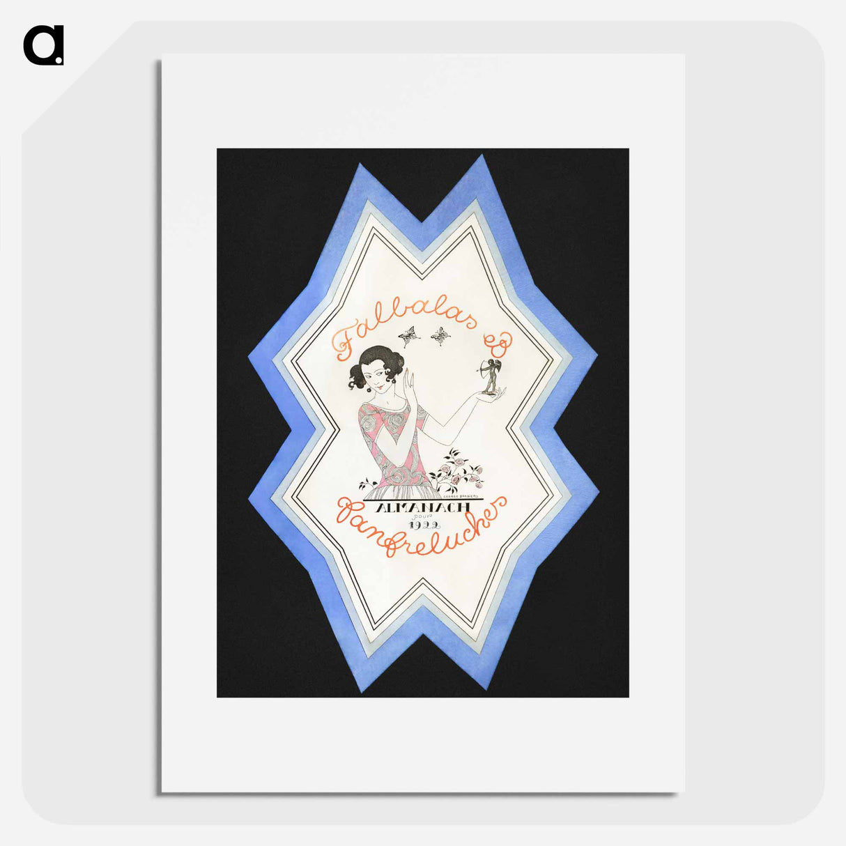 Almanach des Modes présentes, passées & futures pour, Falbalas et Fanfreluches - Georges Barbier Poster.