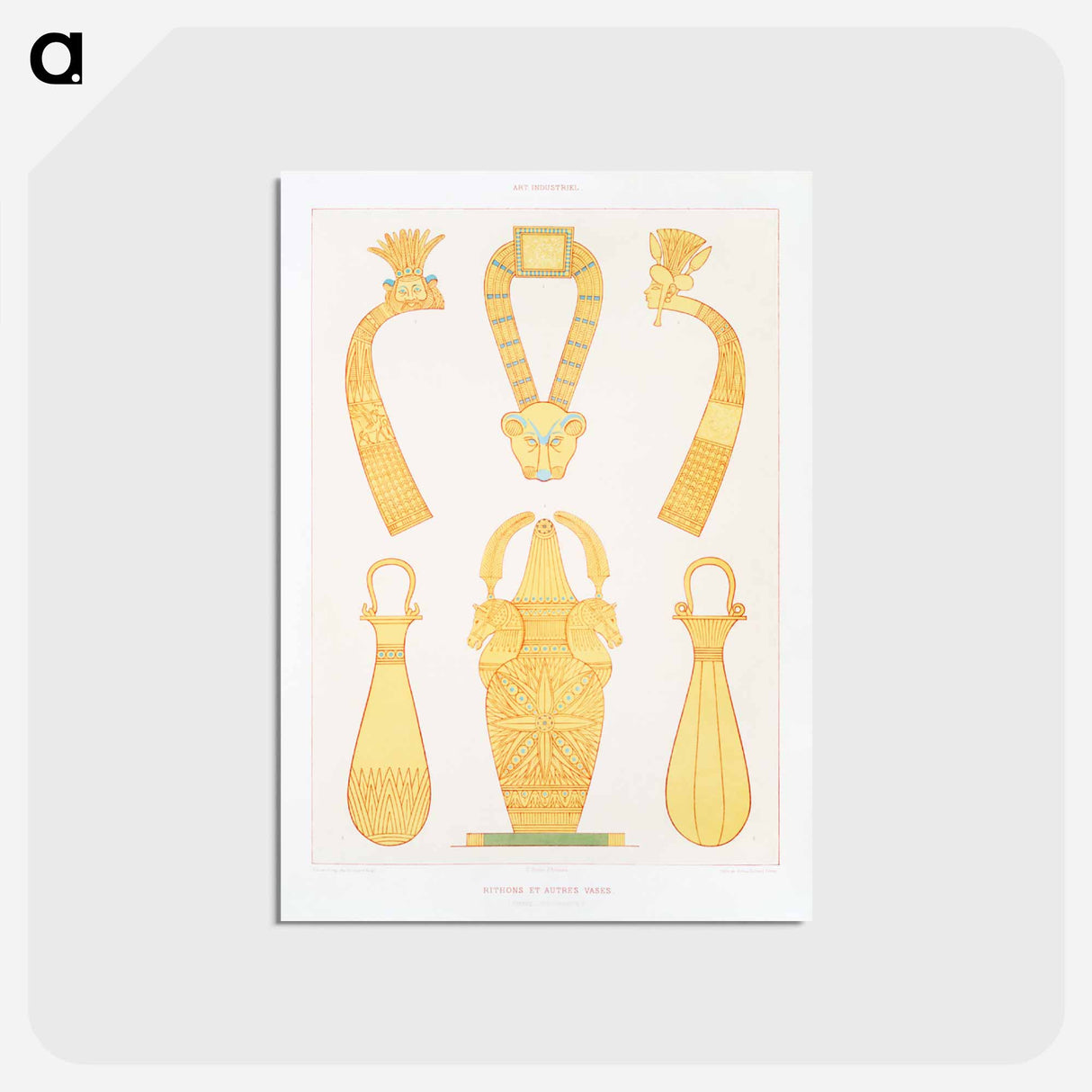 アートポストカード-Rithons and Vases
- エジプト美術史 Postcard.
