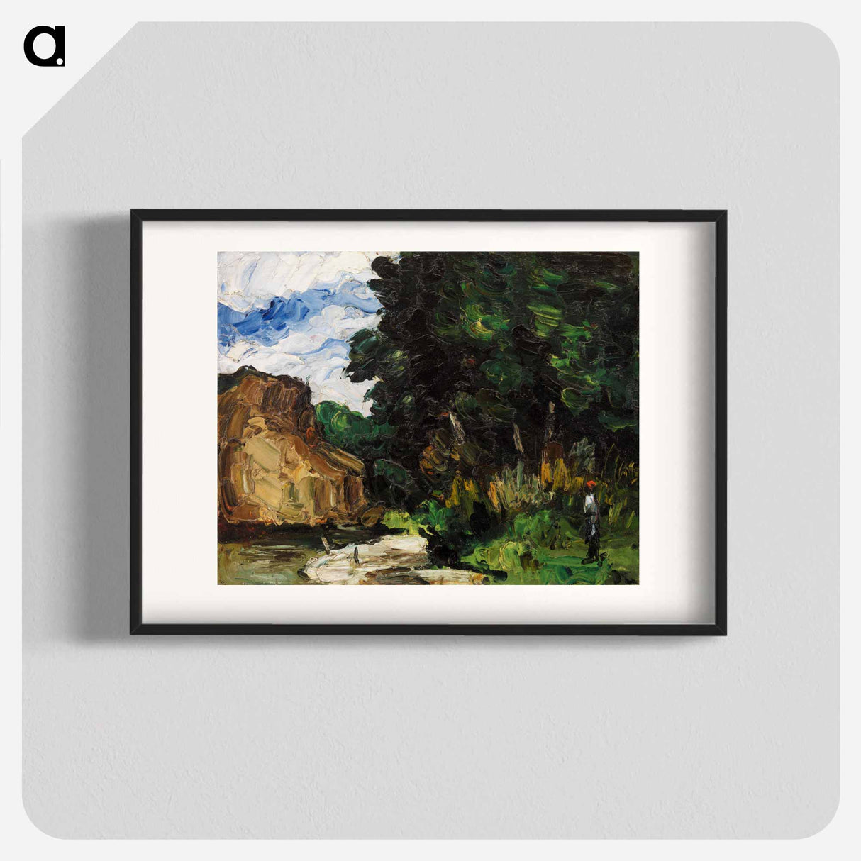 River Bend - Paul Cezanne Poster.
