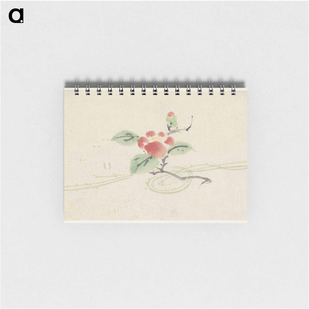 Tak met rode camelia - 歌川 国芳 Memo.