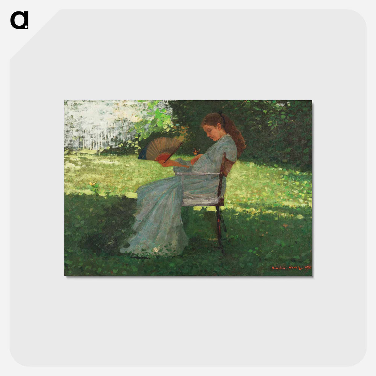 アートポストカード-The Butterfly - ウィンスロー ホーマー Postcard.