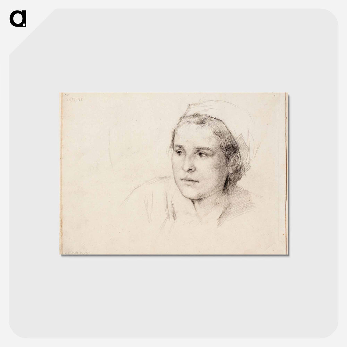 (unknown) part of a sketchbook - アルバート エーデルフェルト Postcard.