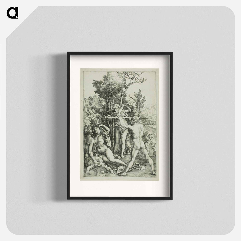 Hercules at the Crossroads (Jealousy) - アルブレヒト デューラー Poster.