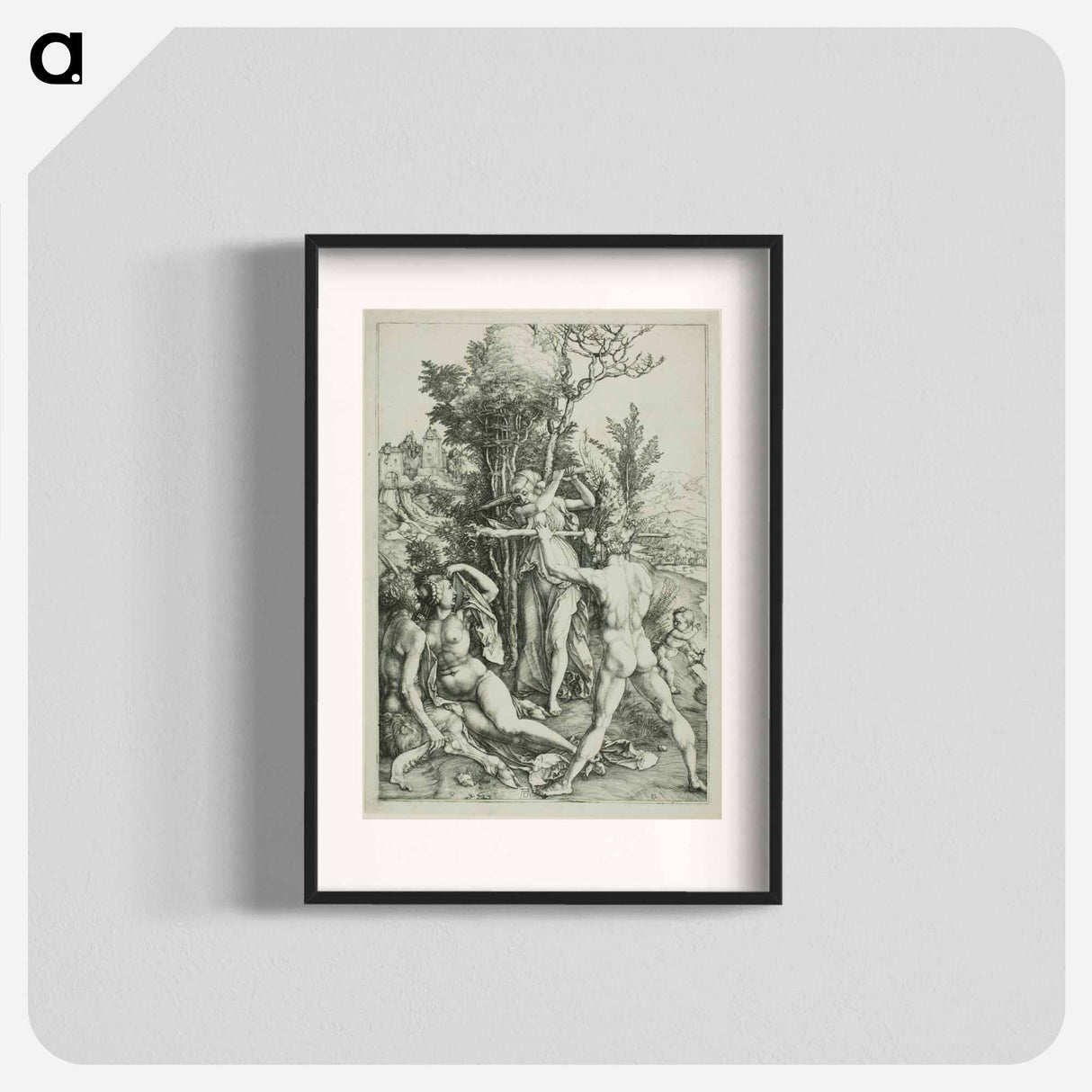 Hercules at the Crossroads (Jealousy) - アルブレヒト デューラー Poster.