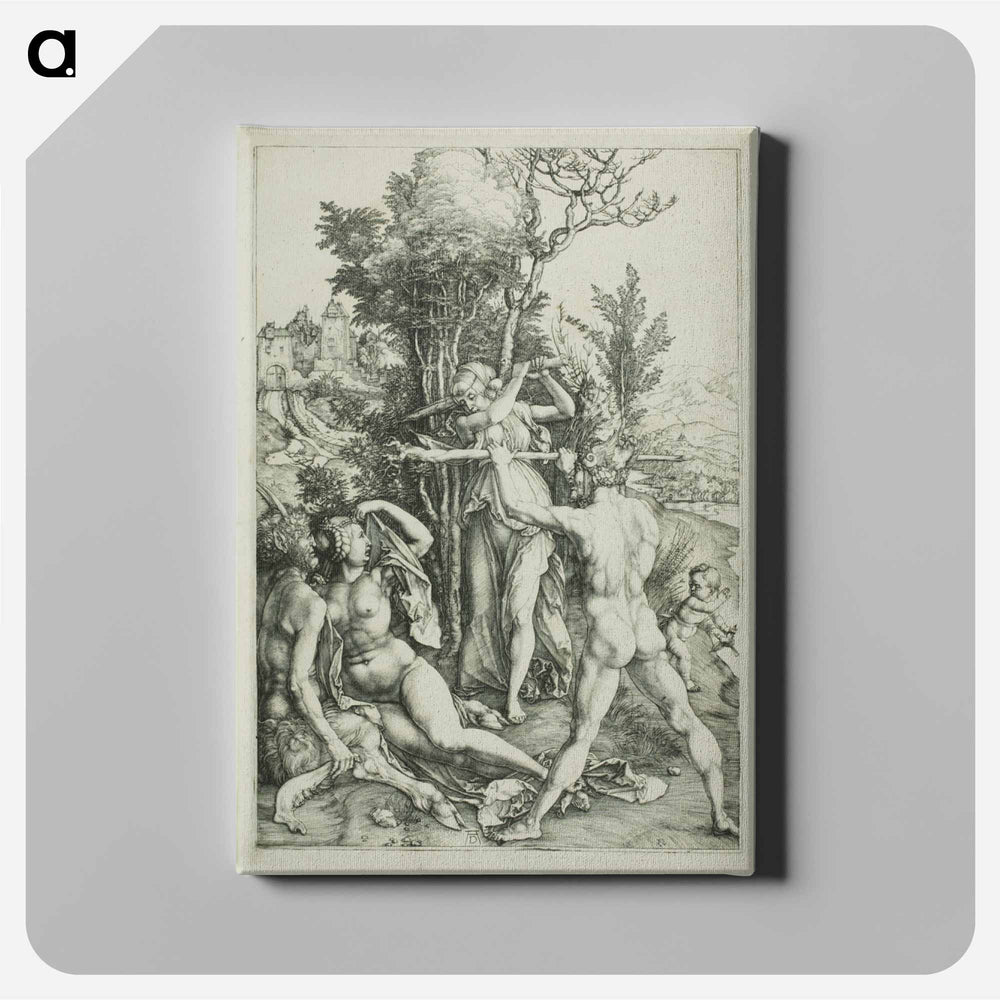 Hercules at the Crossroads (Jealousy) - アルブレヒト デューラー Canvas.