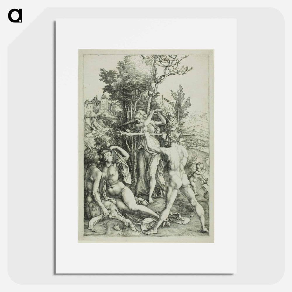 Hercules at the Crossroads (Jealousy) - アルブレヒト デューラー Poster.