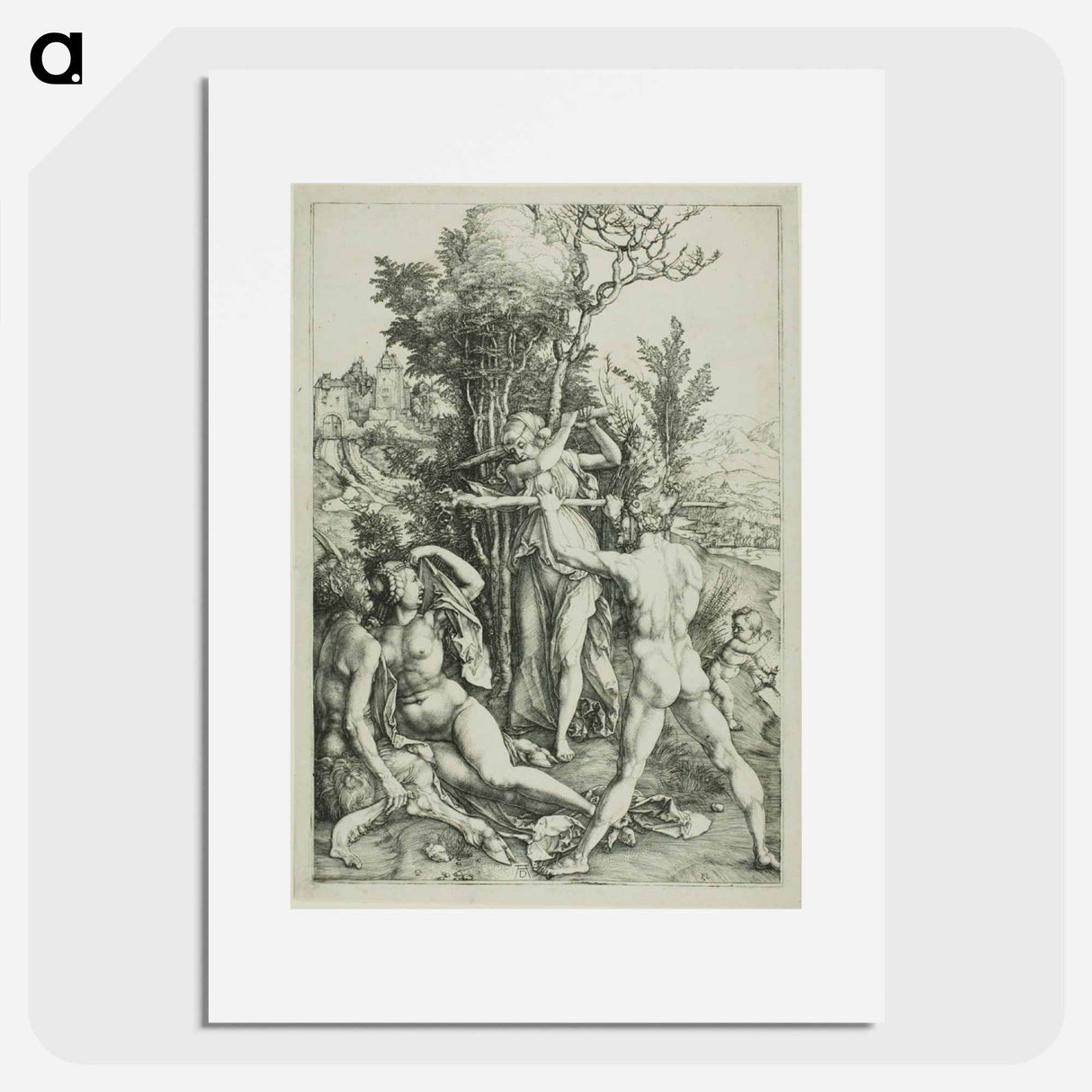 Hercules at the Crossroads (Jealousy) - アルブレヒト デューラー Poster.