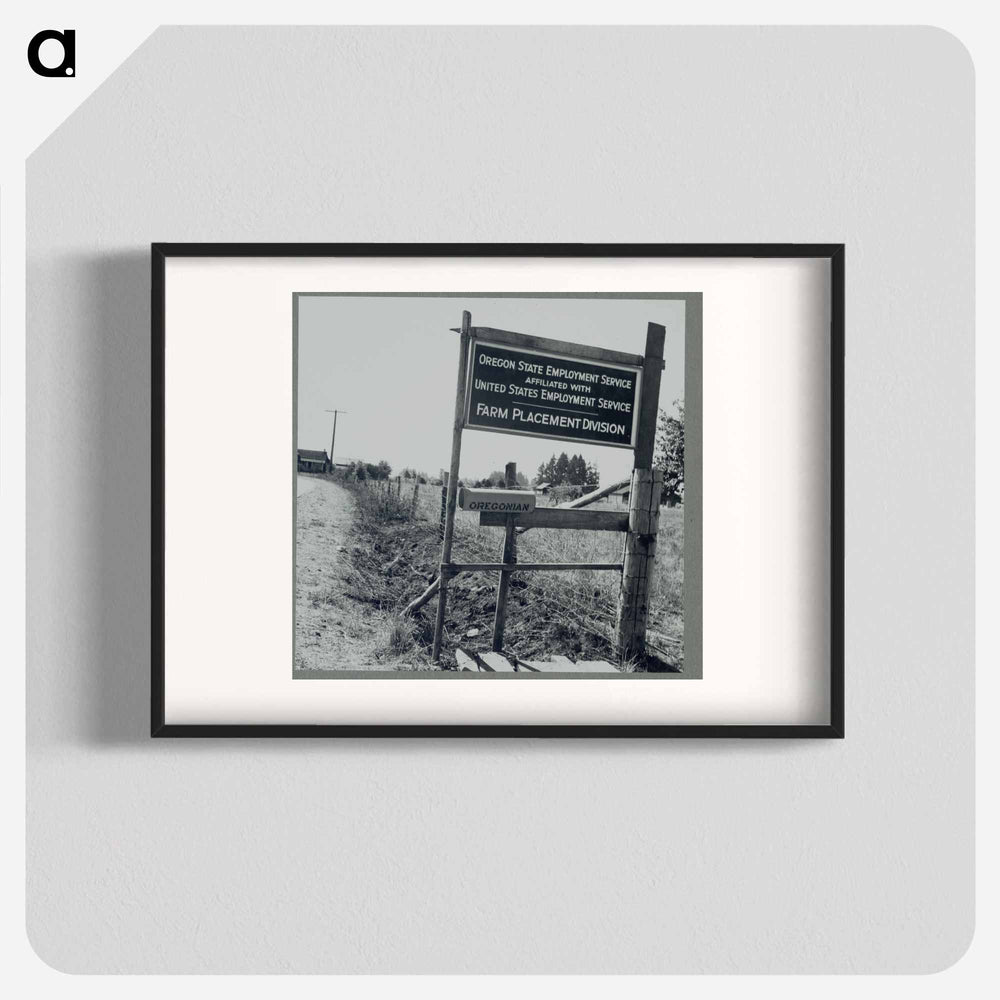 West Stayton (vicinity) Marion County, Ore. Migratory bean pickers - Dorothea Lange Poster.