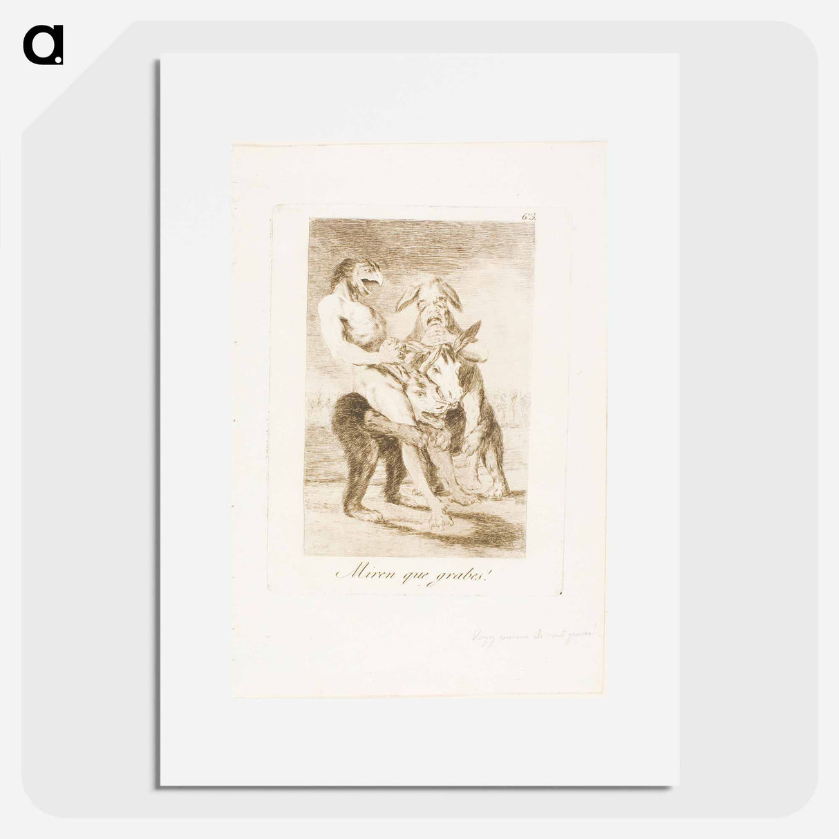 Look How Solemn They Are! - Francisco de Goya Poster.