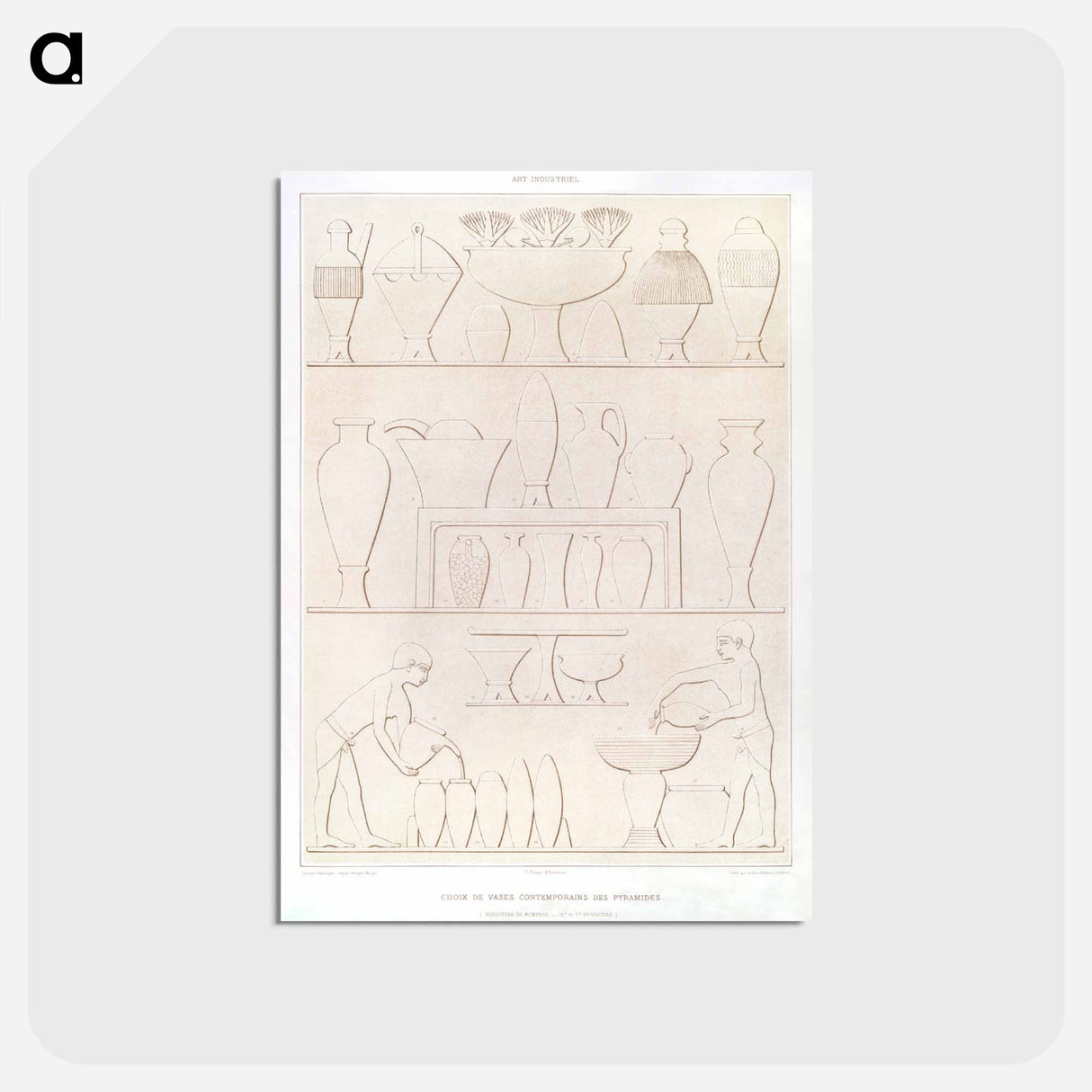 アートポストカード-Egyptian Vases
- エジプト美術史 Postcard.