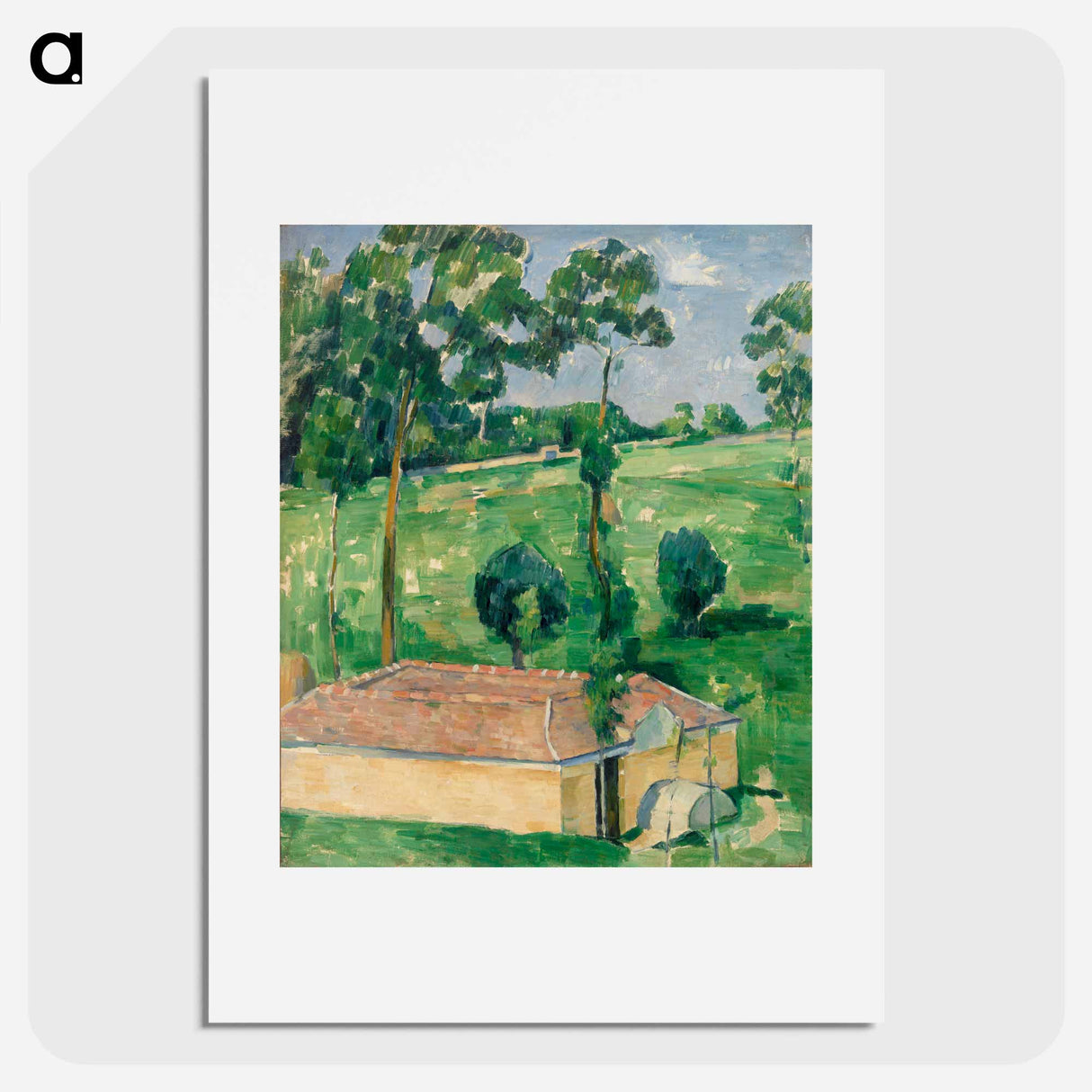 The Spring House - Paul Cezanne Poster.