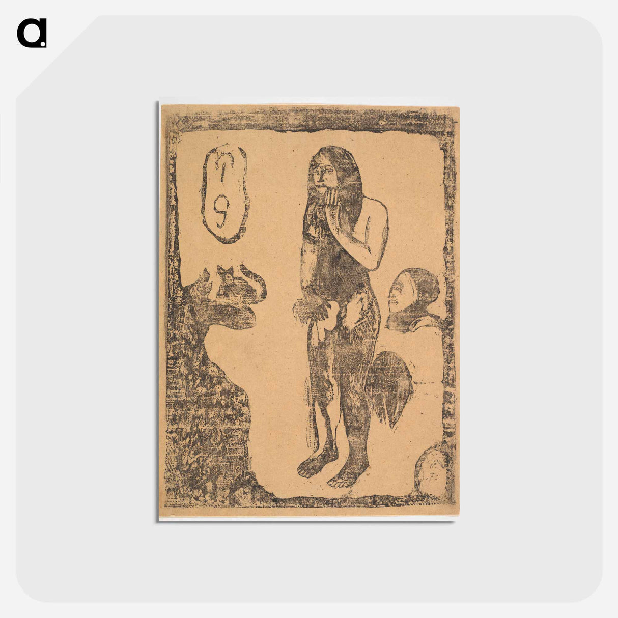 アートポストカード-Eve - ポール ゴーギャン Postcard.