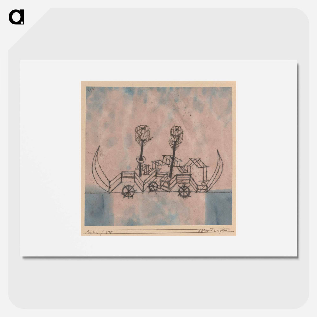 Alter Dampfer (Old Steamboat)
- パウル クレー Poster.