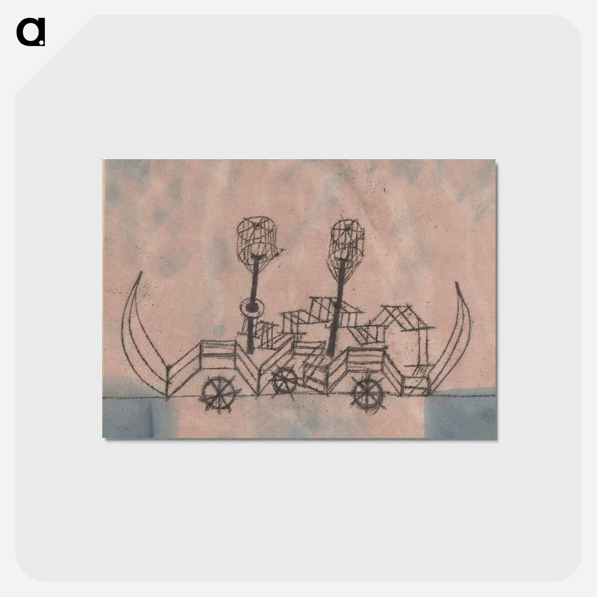 アートポストカード-Alter Dampfer (Old Steamboat)
- パウル クレー Postcard.