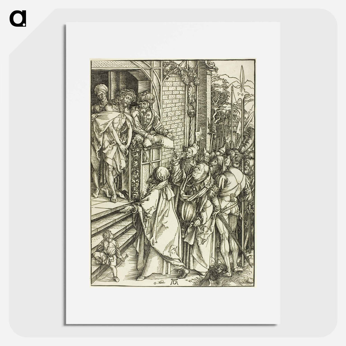 Ecce Homo - The Presentation of Christ - アルブレヒト デューラー Poster.