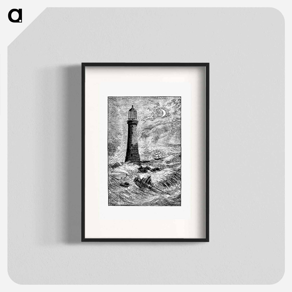 アートポスター-Eddystone Lighthouse
- 大英図書館 Poster.