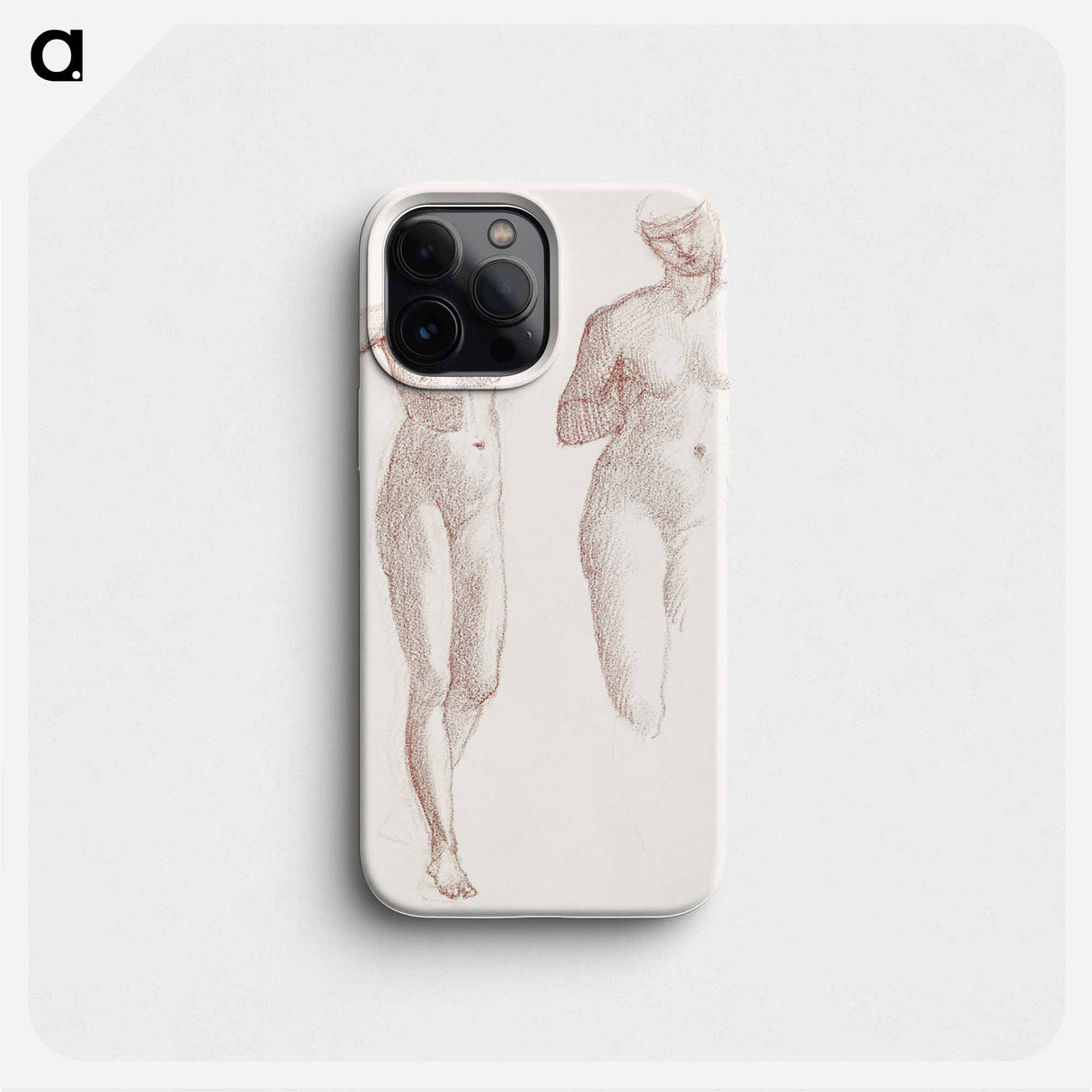 Cupid and Psyche - Female Nude - Two Studies - エドワード バーン ジョーンズ Phone Case.
