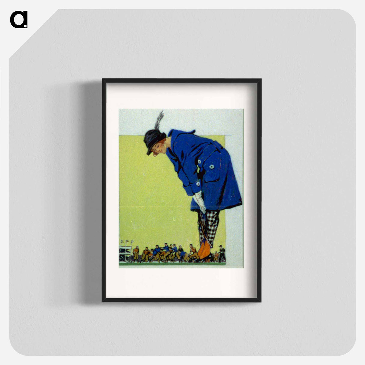 The overshadowed game - Edward Penfield Poster.