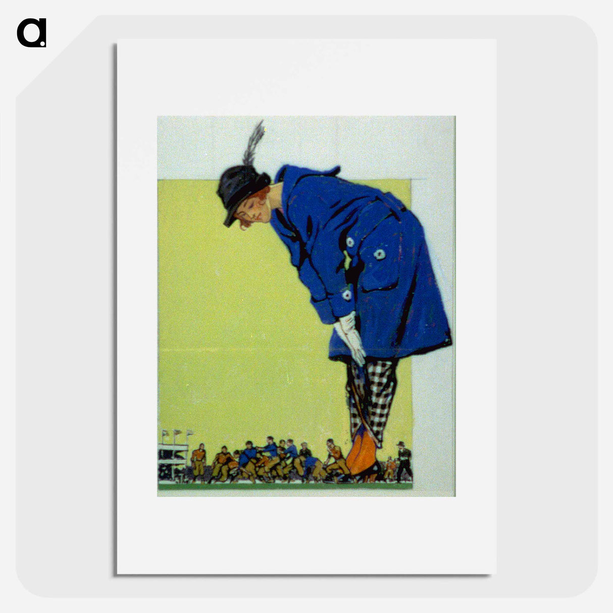 The overshadowed game - Edward Penfield Poster.