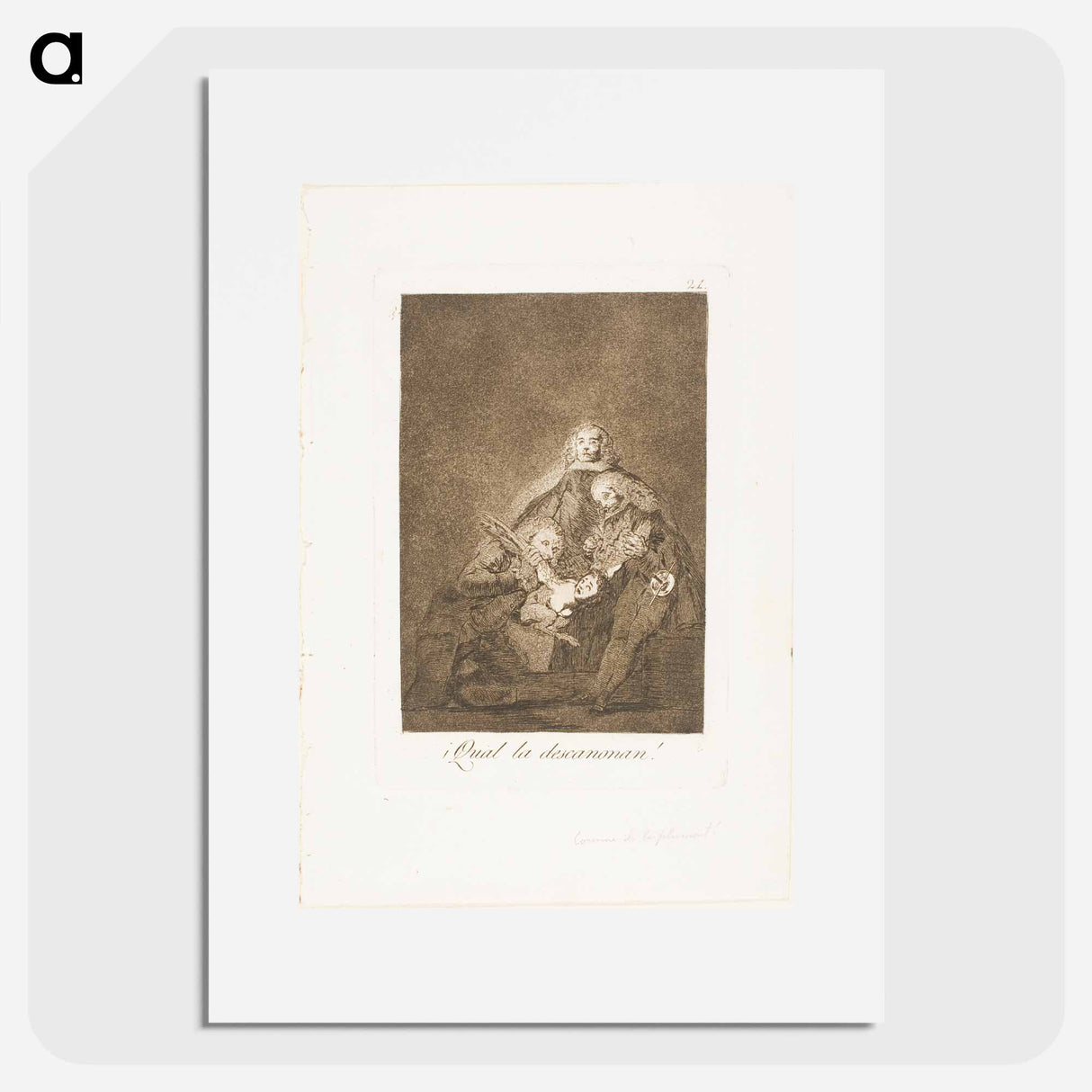 How they Pluck Her - Francisco de Goya Poster.