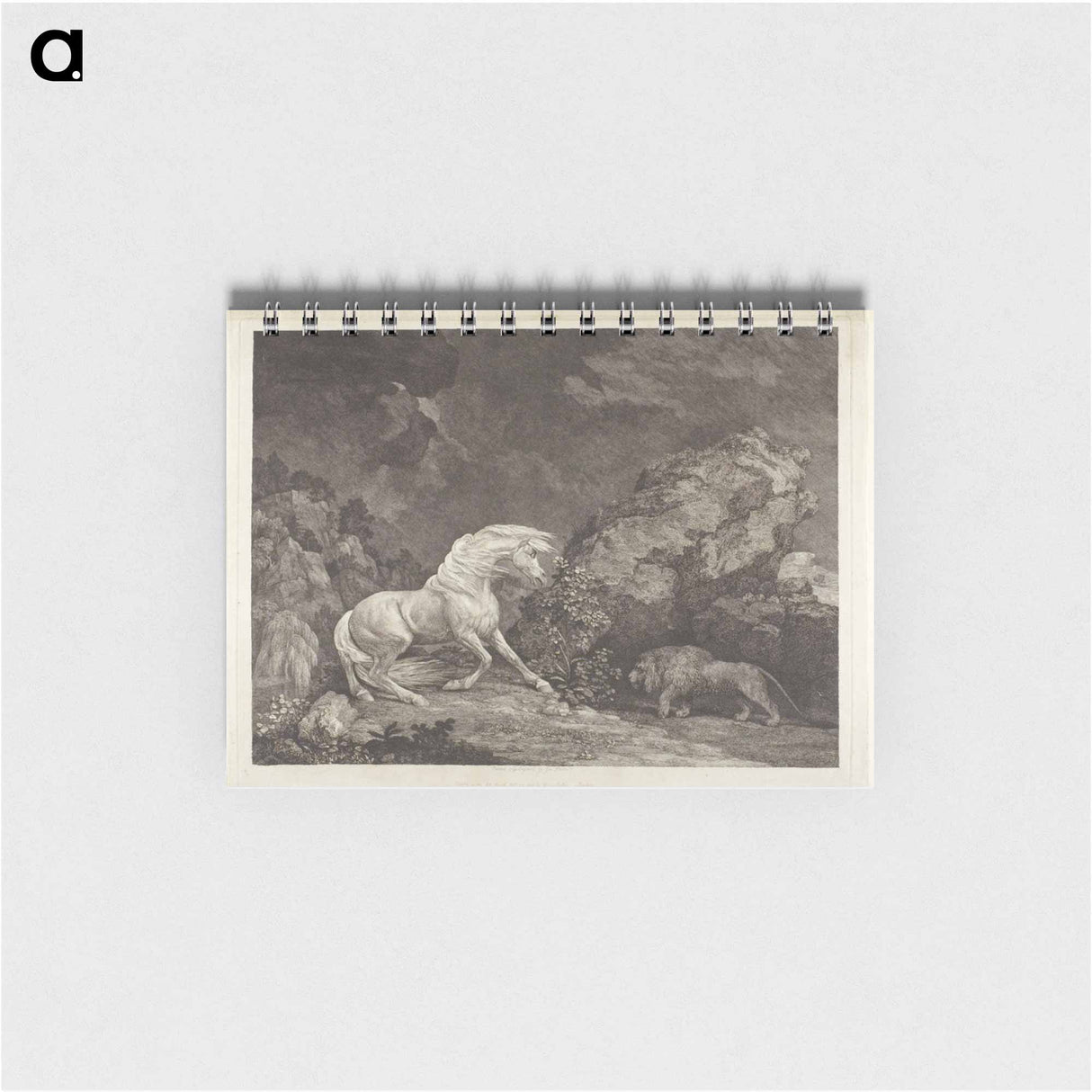 アートメモ帳-A Horse Frightened by a Lion
- ジョージ スタッブス Memo.
