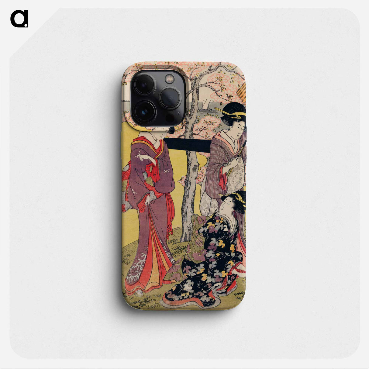Gotenyama no Hanami Hidari - 喜多川 歌麿 Phone Case.
