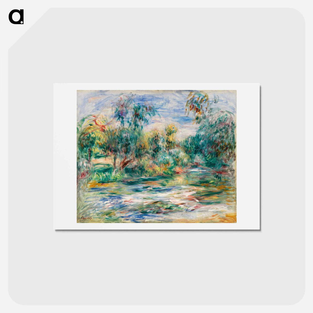 アートポストカード-Landscape (Paysage) - ピエール オーギュスト ルノワール Postcard.