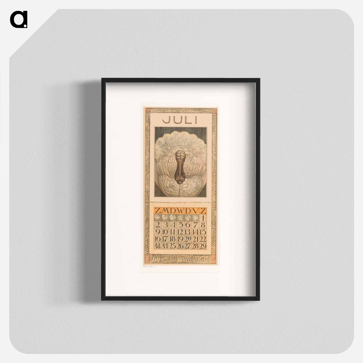 Calendar July with the calendar - Theo van Hoytema Poster.