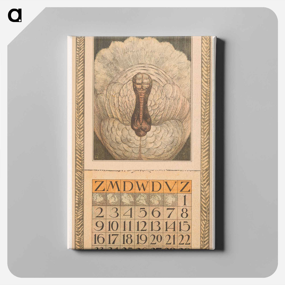 Calendar July with kalkoen - Theo van Hoytema Canvas.