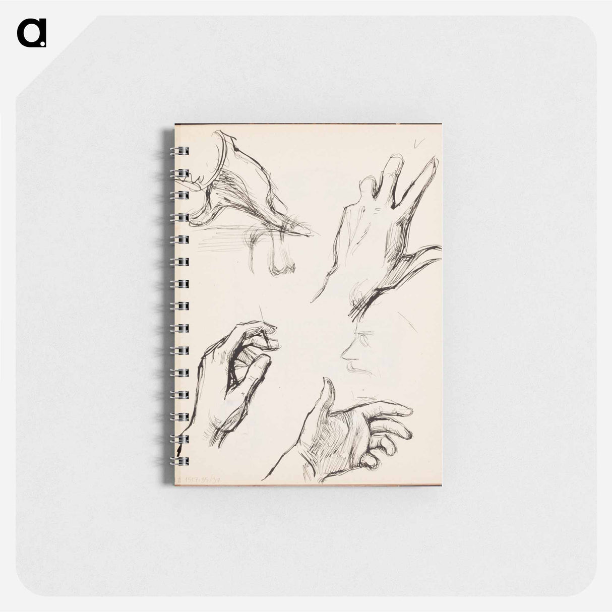 アートメモ帳-(unknown) part of a sketchbook - アルバート エーデルフェルト Memo.