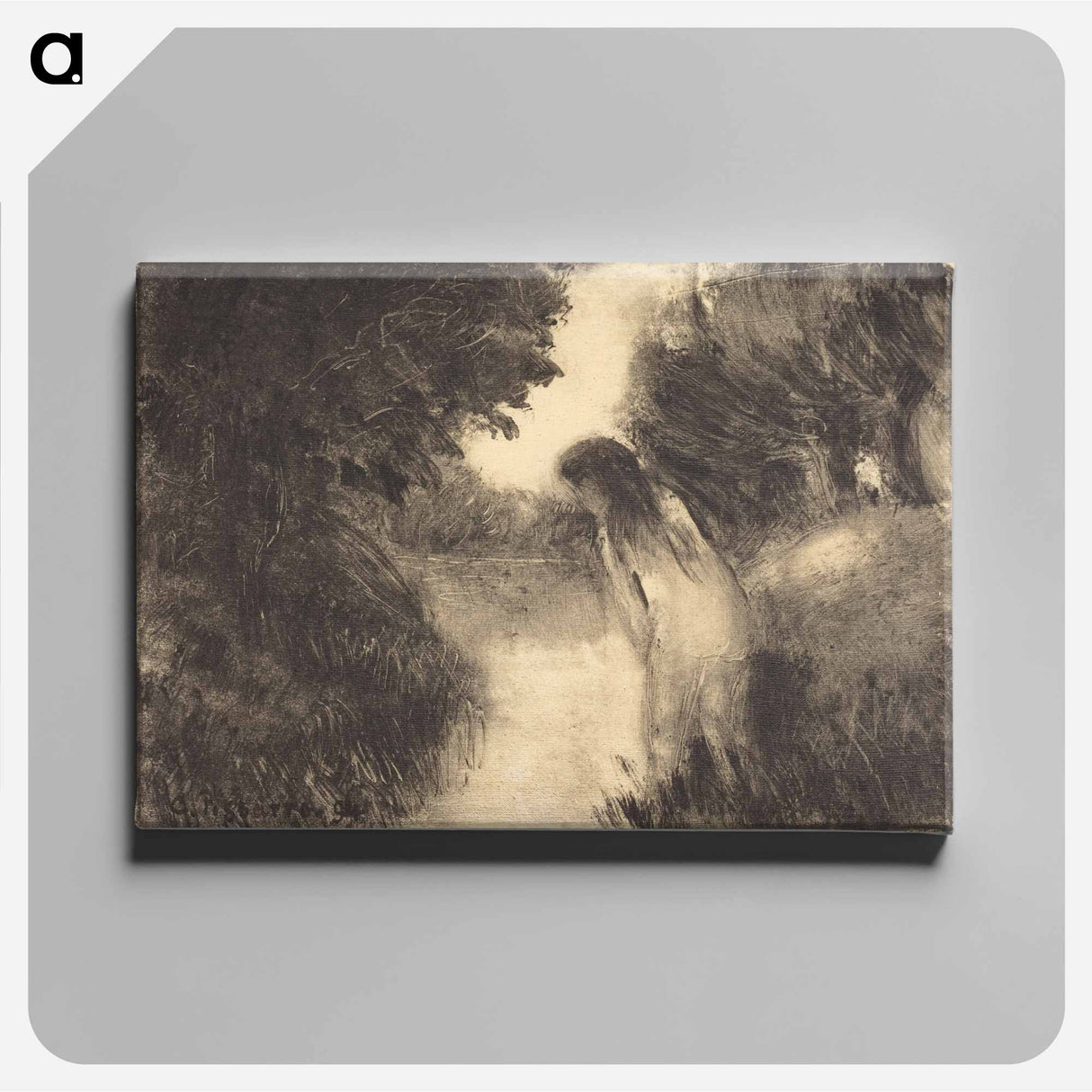 A Bather - カミーユ ピサロ Canvas.