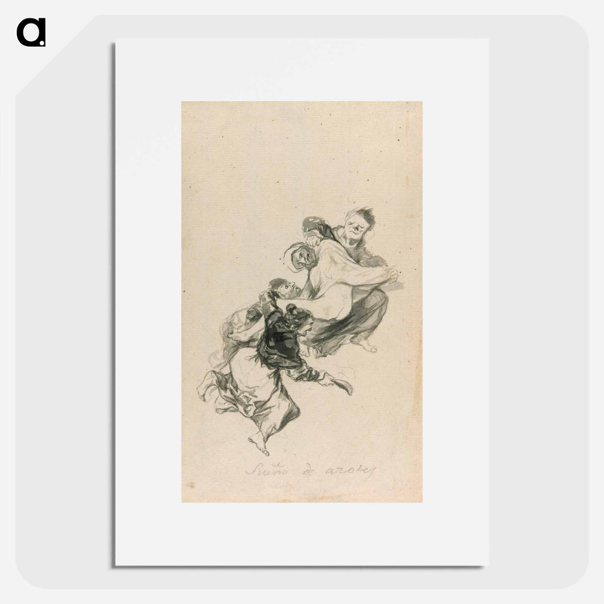 Dream of Flogging - Francisco de Goya Poster.