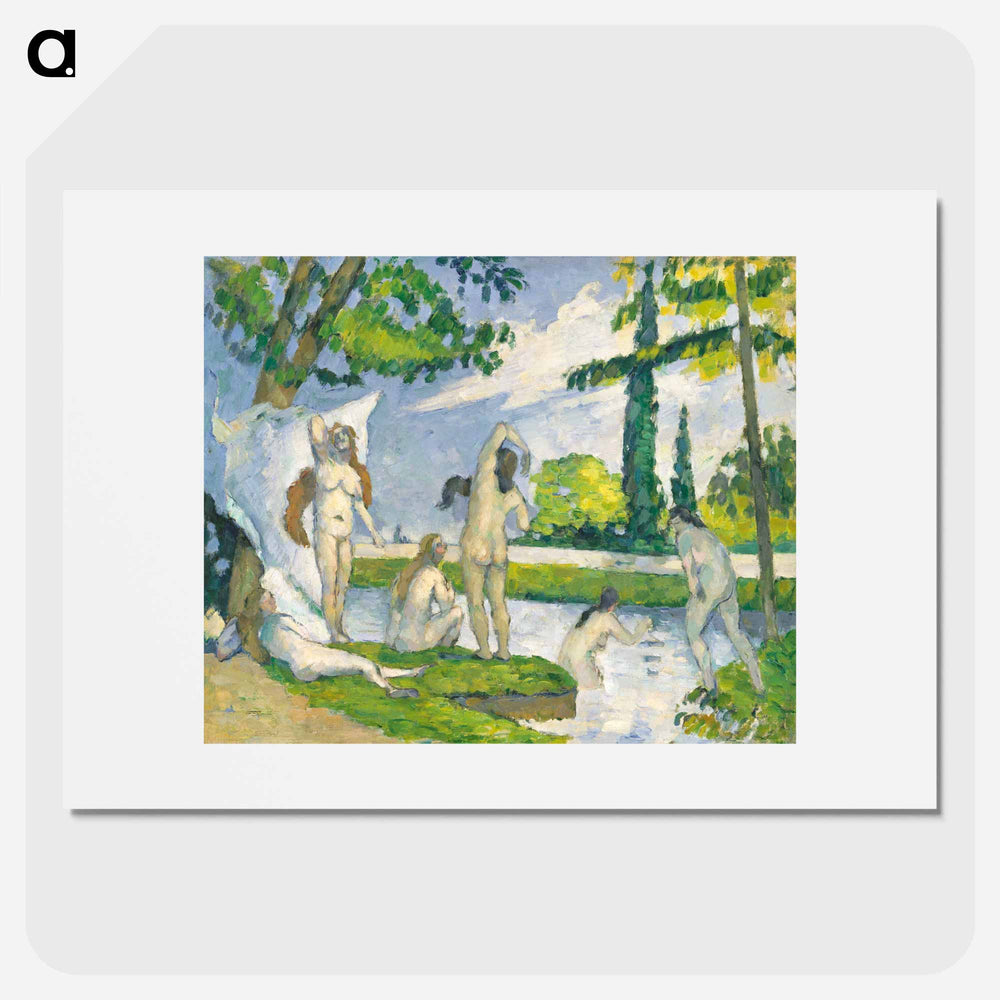 Bathers - Paul Cezanne Poster.
