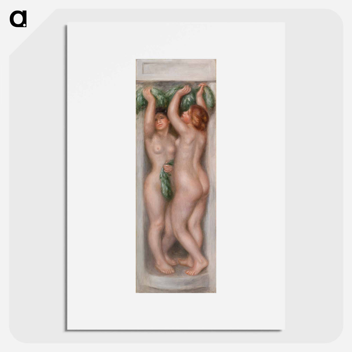 アートポスター-Caryatids (Cariatides) - ピエール オーギュスト ルノワール Poster.