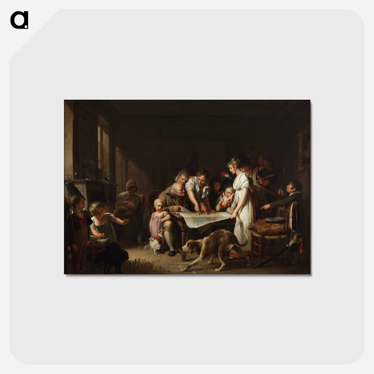 アートポストカード-The Reading of the Bulletin of the Grand Army
- セントルイス美術館 Postcard.