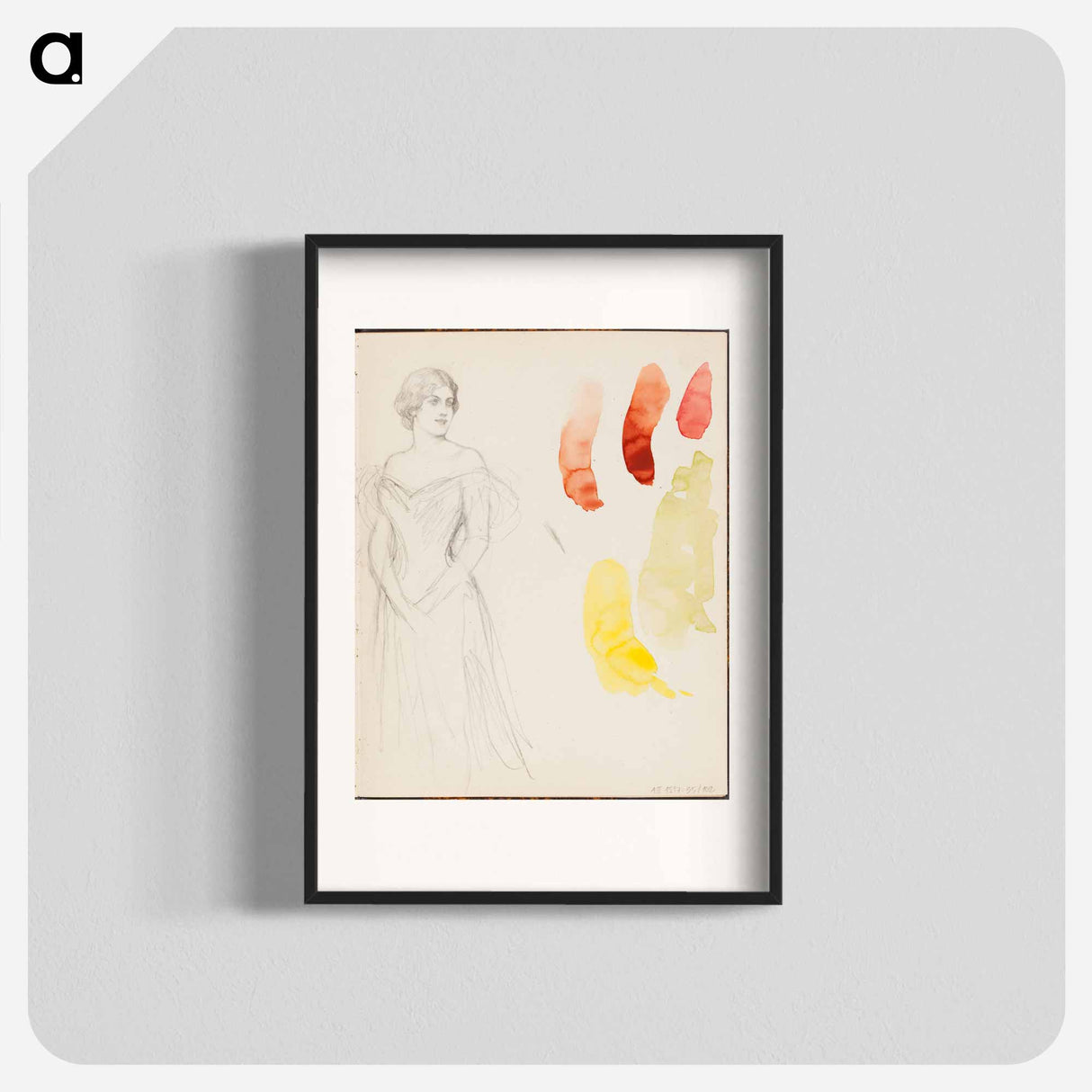 (unknown) part of a sketchbook - アルバート エーデルフェルト Poster.