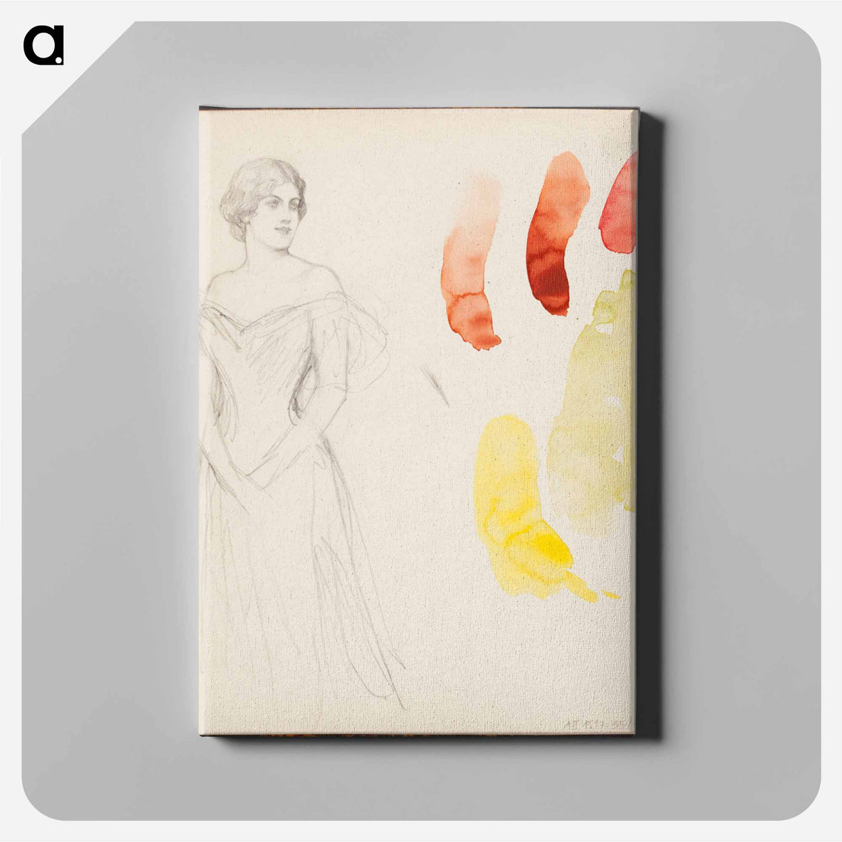 (unknown) part of a sketchbook - アルバート エーデルフェルト Canvas.