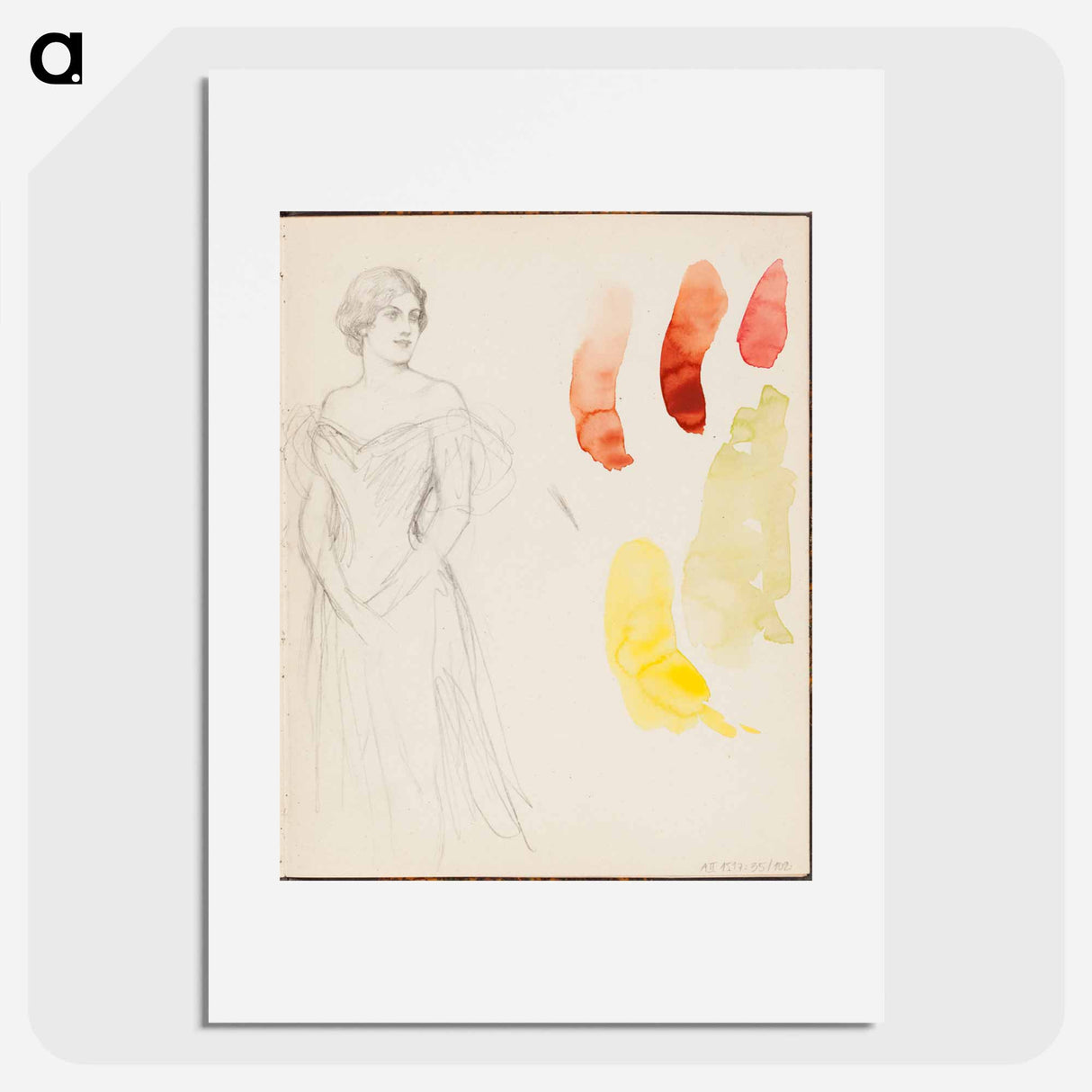 (unknown) part of a sketchbook - アルバート エーデルフェルト Poster.