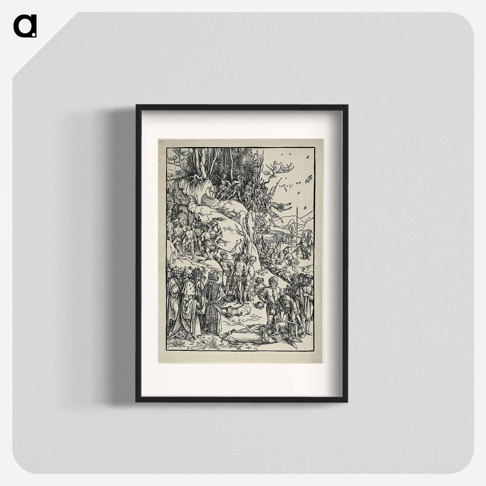 The Martyrdom of the Ten Thousand - アルブレヒト デューラー Poster.