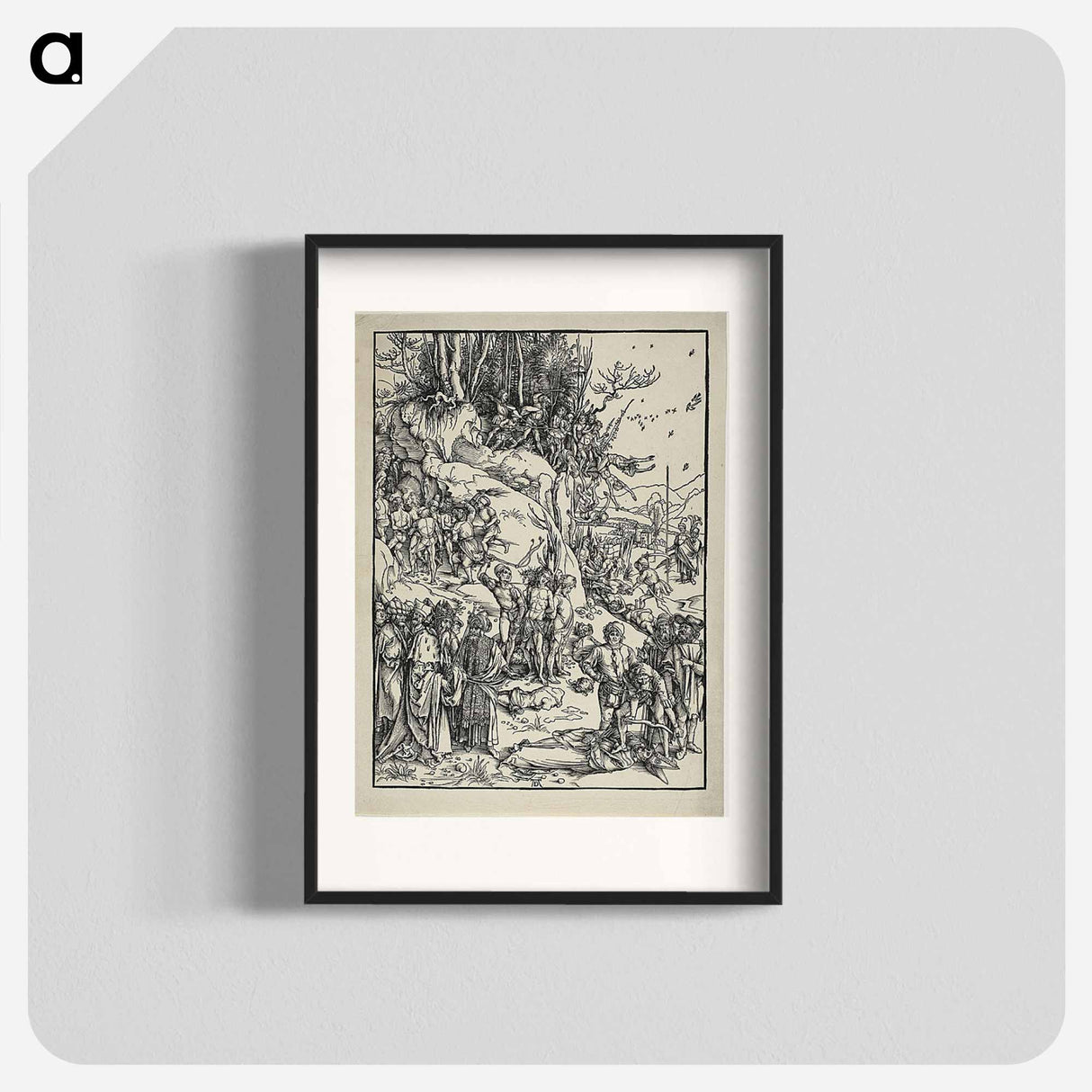 The Martyrdom of the Ten Thousand - アルブレヒト デューラー Poster.